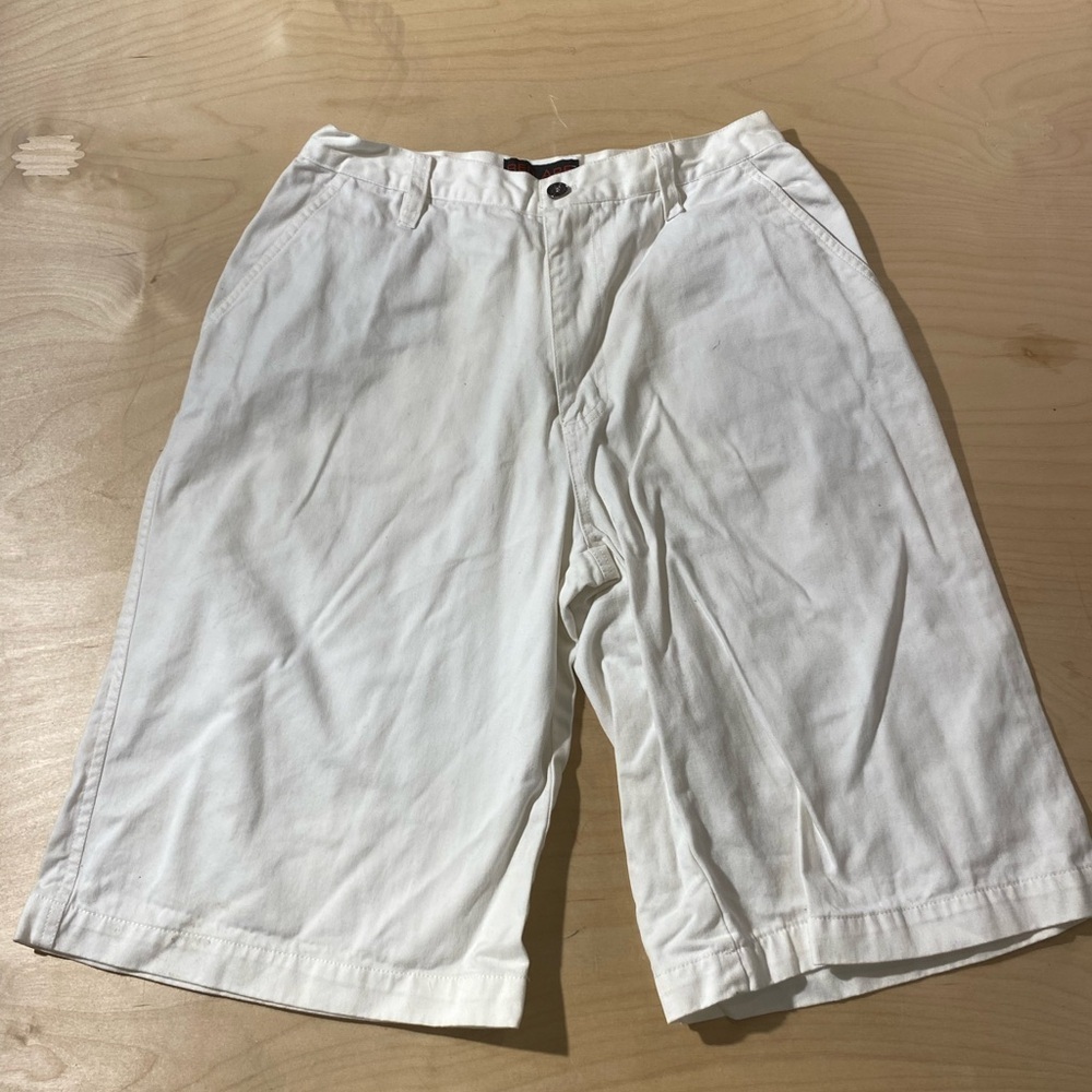 Red Ape Men's White Casual Shorts Large (B)
